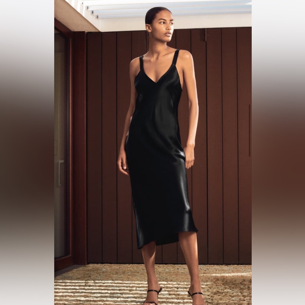 Zara SATIN DRESS! NWOT
